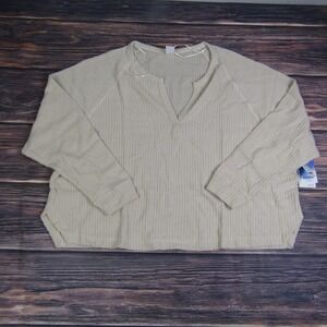 Abound NEW Womens Plus 2X Ivory V Neck Knit Sweater Pullover NWT